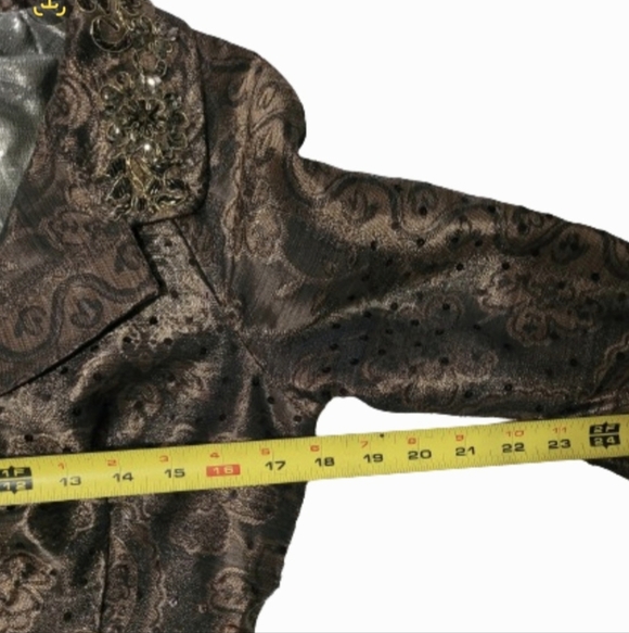 Baisers Rouge Elegant Blazer Jacket Women's Size S(6) Formal Decorative - Picture 15 of 16